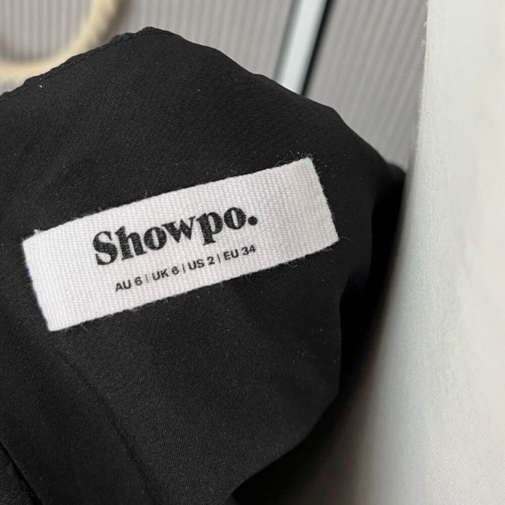 Showpo Black Mini Dress with Diamante Straps Size AU 6 / US 2 (XS) - Picture 6 of 9